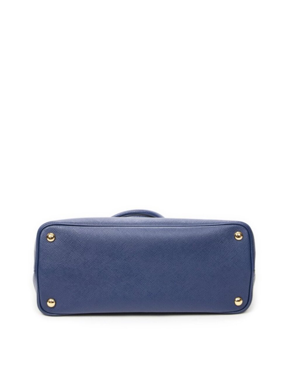 Prada Cuir Double Handle Tote Navy Saffiano Leather - Picture 6 of 10
